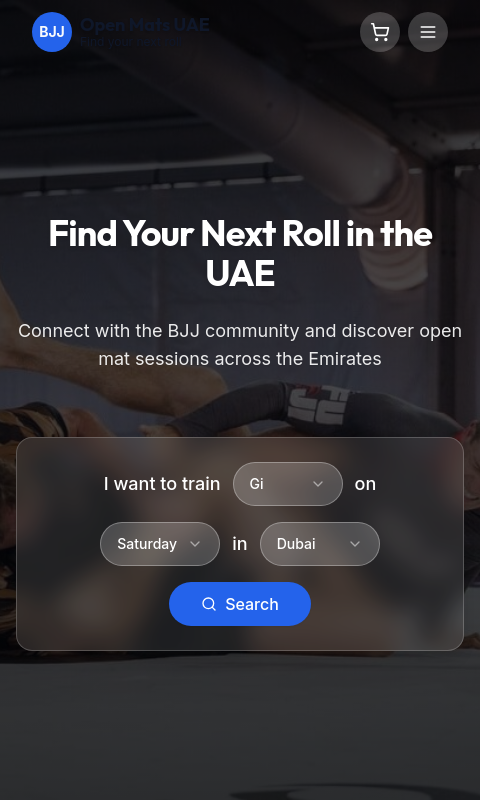 BJJ Open Mats UAE